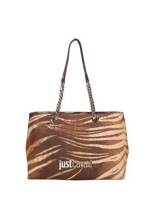 BORSA A SPALLA DONNA - JUST CAVALLI NATURALE - 80RA4BB9 ZSA85