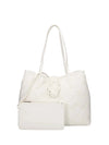 BORSA A SPALLA DONNA - JUST CAVALLI BIANCO - 80RA4BM2 ZSD88 1