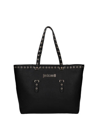 BORSA A SPALLA DONNA - JUST CAVALLI NERO - 80RA4BU1 ZSB81