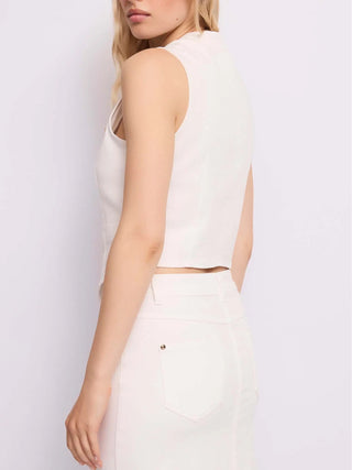 GILET DONNA - GAUDI JEANS BIANCO - 611BD35022 2