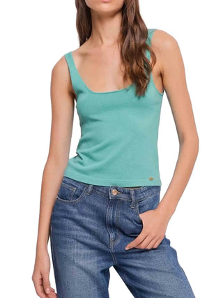 CANOTTA DONNA - GAUDI JEANS BLU - 611BD43002