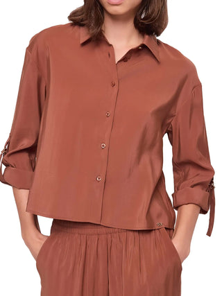 CAMICIA DONNA - GAUDI JEANS CAFFE - 611BD45004