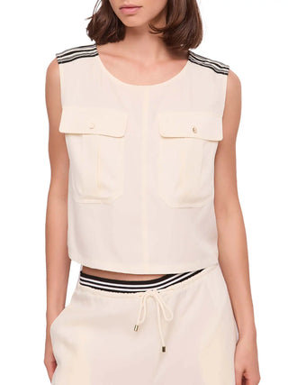 TOP DONNA - GAUDI JEANS BEIGE - 611BD45005