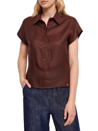 CAMICIA DONNA - GAUDI JEANS MARRONE - 611BD45024