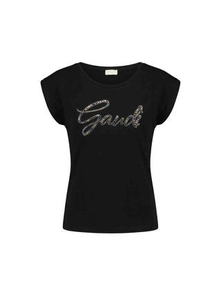 T-SHIRT DONNA - GAUDI JEANS NERO - 611BD64039