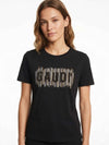 T-SHIRT DONNA - GAUDI JEANS NERO - 611BD64043 3