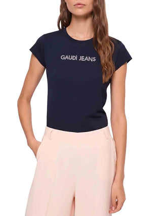T-SHIRT DONNA - GAUDI JEANS NAVY - 611BD64059