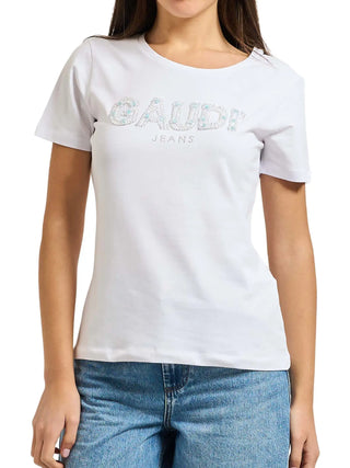 T-SHIRT DONNA - GAUDI JEANS BIANCO - 611BD64068