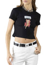 T-SHIRT DONNA - DENNY ROSE NERO - 611DD64016 1