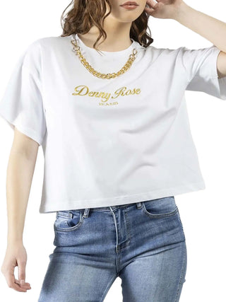T-SHIRT DONNA - DENNY ROSE BIANCO - 611ND64007