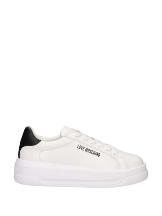 SNEAKERS DONNA - LOVE MOSCHINO BIANCO-NERO - JA15065G1OIAH