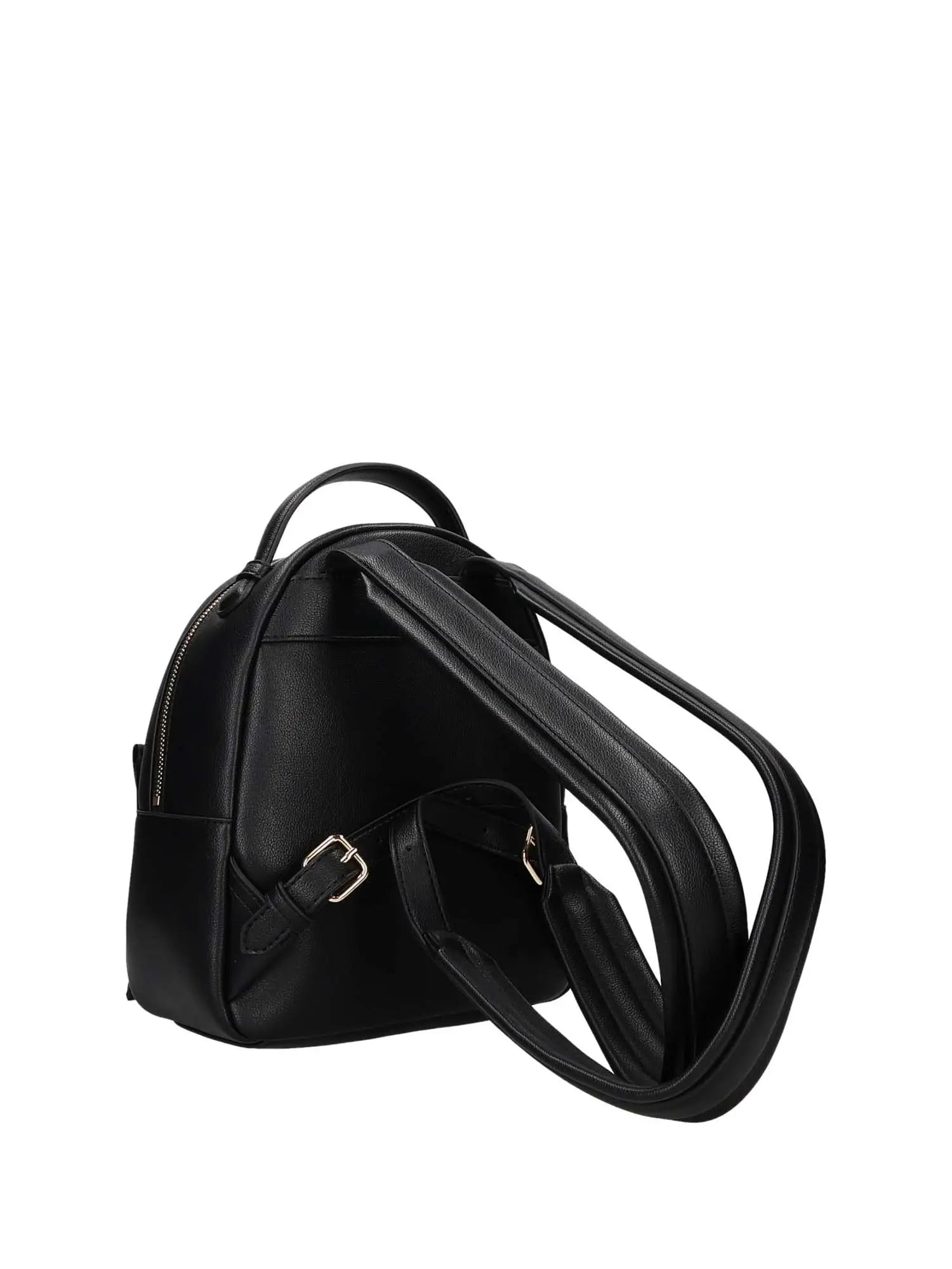 Zaino Donna Love Moschino In Ecopelle Nera – Borza A Zaino Con Dettagli Gold, Dimensioni 22x10x26 Cm