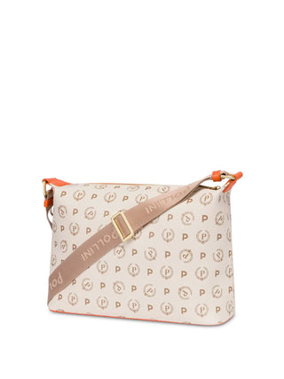 BORSA A SPALLA DONNA - POLLINI AVORIO-ARANCIO - TE8400PP02Q1Y 2
