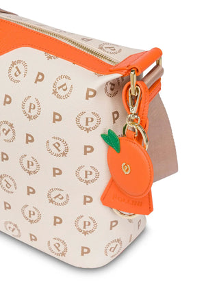 BORSA A SPALLA DONNA - POLLINI AVORIO-ARANCIO - TE8400PP02Q1Y 4
