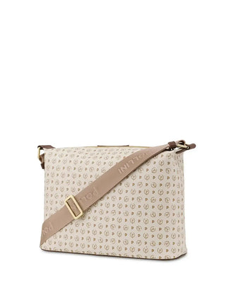 BORSA A SPALLA DONNA - POLLINI AVORIO-MARRONE - TE8400PP02Q1Z 2