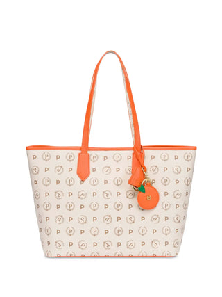 BORSA A SPALLA DONNA - POLLINI AVORIO-ARANCIO - TE8427PP06Q1Y