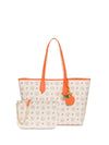 BORSA A SPALLA DONNA - POLLINI AVORIO-ARANCIO - TE8427PP06Q1Y 4
