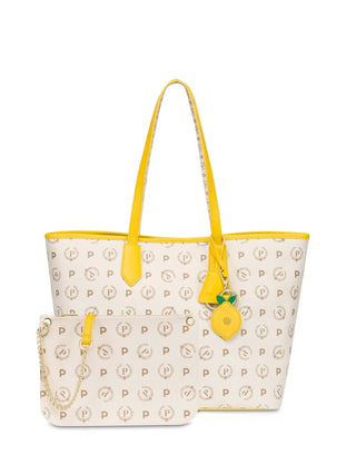 BORSA A SPALLA DONNA - POLLINI AVORIO-GIALLO - TE8427PP06Q1Y 4