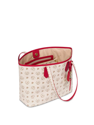BORSA A SPALLA DONNA - POLLINI AVORIO-ROSSO - TE8427PP06Q1Y 3