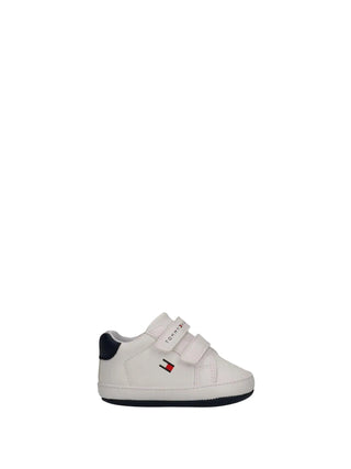 SNEAKERS BAMBINO - TOMMY HILFIGER WHITE-BLUE - T0B9-34328-1582 1