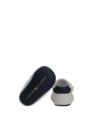 SNEAKERS BAMBINO - TOMMY HILFIGER WHITE-BLUE - T0B9-34328-1582 4