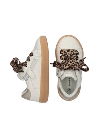 SNEAKERS BAMBINA - TOMMY HILFIGER OFF WHITE-PLATINUM - T1A9-34230-1355 4