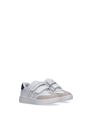 SNEAKERS UNISEX BAMBINO - TOMMY HILFIGER BEIGE-BIANCO - T1X9-34342-1269 2