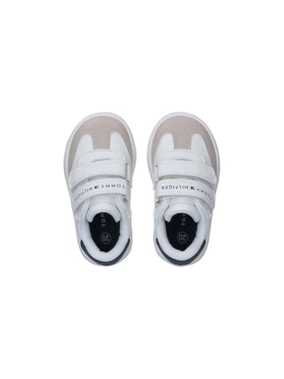 SNEAKERS UNISEX BAMBINO - TOMMY HILFIGER BEIGE-BIANCO - T1X9-34342-1269 3