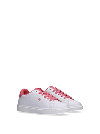 SNEAKERS RAGAZZA - TOMMY HILFIGER BIANCO-FUXIA - T3A9-34238-1355 2
