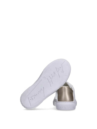 SNEAKERS RAGAZZA - TOMMY HILFIGER BIANCO-PLATINO - T3A9-34246-1355 5