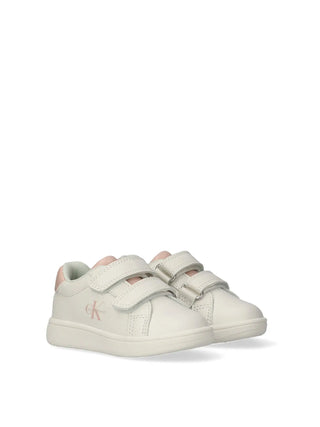 SNEAKERS BAMBINA - CALVIN KLEIN BIANCO-NUDO - V1A9-83206-1355 2
