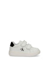 SNEAKERS UNISEX BAMBINO - CALVIN KLEIN BIANCO-NERO - V1X9-83275-1355 1