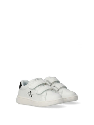 SNEAKERS UNISEX BAMBINO - CALVIN KLEIN BIANCO-NERO - V1X9-83275-1355 2