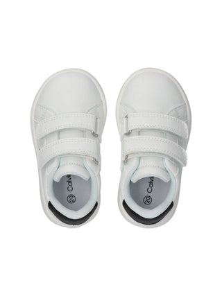 SNEAKERS UNISEX BAMBINO - CALVIN KLEIN BIANCO-NERO - V1X9-83275-1355 4