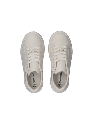 SNEAKERS RAGAZZA - CALVIN KLEIN BIANCO-AVORIO - V3A9-83215-1355 3