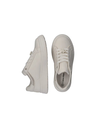 SNEAKERS RAGAZZA - CALVIN KLEIN BIANCO-AVORIO - V3A9-83215-1355 4