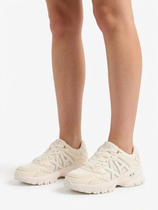 SNEAKERS DONNA - ARMANI EXCHANGE BIANCO-ORO - XW002153 AF22757 6