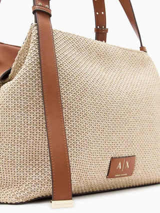 BORSA A SPALLA DONNA - ARMANI EXCHANGE NATURALE - XW002603 AF22683 5