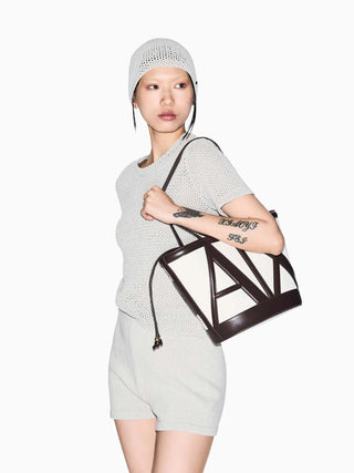 BORSA A SPALLA DONNA - ARMANI EXCHANGE BEIGE - XW002607 AF22635 6