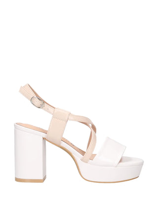 SANDALO DONNA - MARINA GALANTI BIANCO-NUDO - MG 1B392