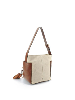 BORSA A SPALLA DONNA - GATTINONI ROMA BEIGE - BEN268783WC2 2