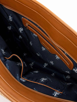 BORSA A SPALLA DONNA - US POLO ASSN. NATURALE - BEU2P8695WP5 4