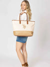 BORSA A SPALLA DONNA - US POLO ASSN. NATURALE - BEU2P8695WP5 5