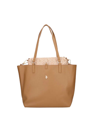 BORSA A SPALLA DONNA - US POLO ASSN. CAMEL - BEUM08707WVP 1