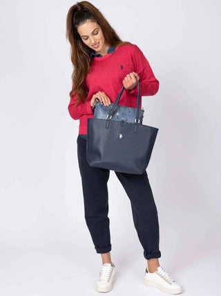 BORSA A SPALLA DONNA - US POLO ASSN. NAVY - BEUM08707WVP 6