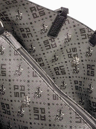 BORSA A SPALLA DONNA - US POLO ASSN. NERO - BEUM08707WVP 4