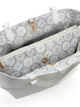 BORSA A MANO DONNA - GATTINONI ROMA BIANCO - BINTD8011WZT 4