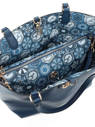 BORSA A SPALLA DONNA - GATTINONI ROMA BLU - BINTD8156WZT 3