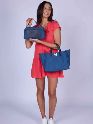 BORSA A MANO DONNA - US POLO ASSN. JEANS - BIU0M8869WC2 6