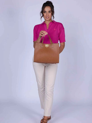 BORSA A MANO DONNA - US POLO ASSN. COGNAC - BIU0M8869WVP 7